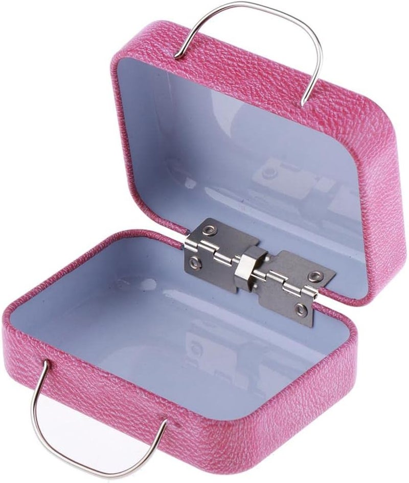 klarako Miniature Vintage Suitcase Luggage Box for 1:6 Dollhouse Decor, 1/6 BJD Dolls Accessories  C, 7.2x5.7x.3.5cm - Image 1