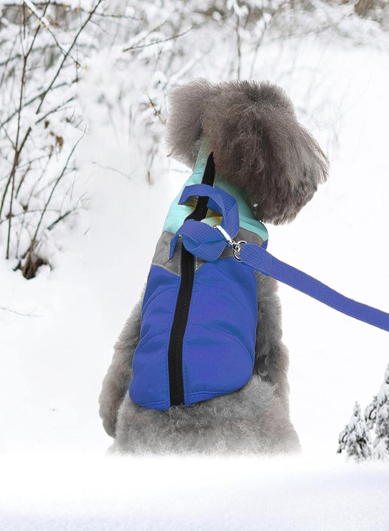 GGOOT Winter Dog Coats - Warm Zip Up Dog Bomber Vest with Dual D Leash | Pet Winter Clothes for Small Medium Large Dogs for Everyday Use - Image 3