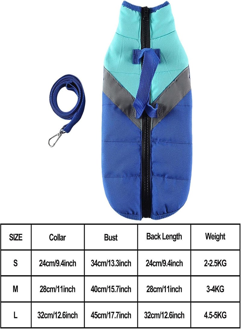 GGOOT Winter Dog Coats - Warm Zip Up Dog Bomber Vest with Dual D Leash | Pet Winter Clothes for Small Medium Large Dogs for Everyday Use - Image 4