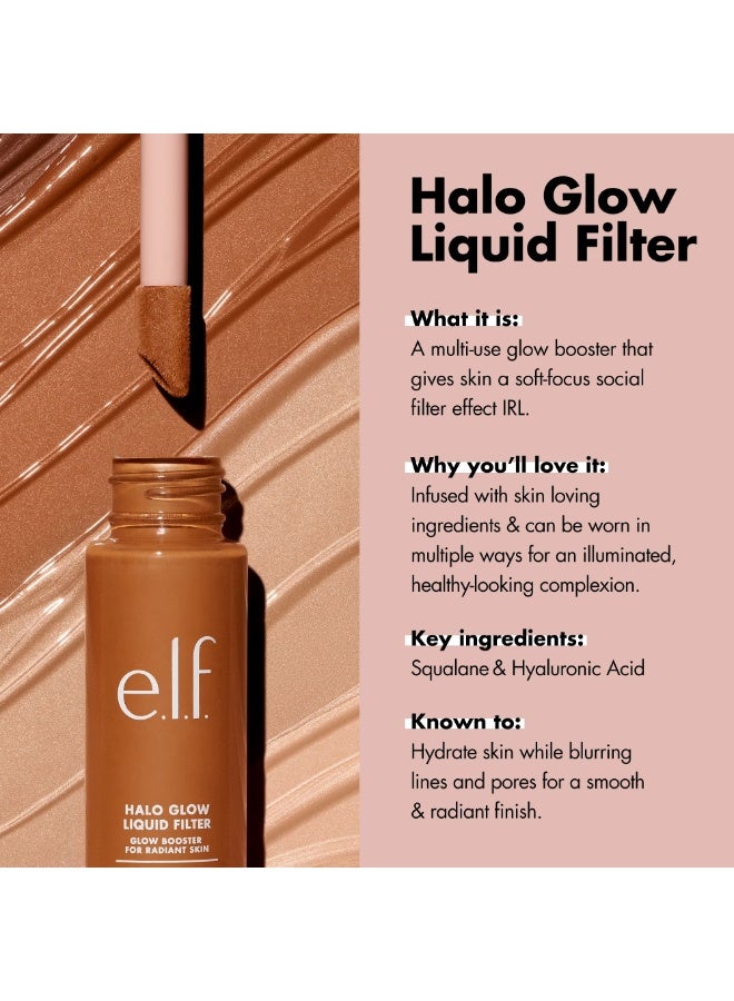 elf Halo Glow Liquid Filter Complexion Booster – Shade (3Light/Medium), 31.5ml | Illuminating Liquid Makeup for Radiant, Soft-Focus Glow | Infused with Hyaluronic Acid - Image 5