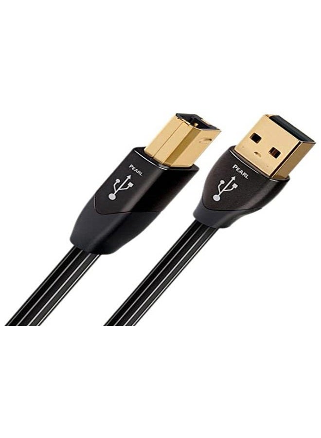 1.5 m Pearl USB A-B Cable, USB B Male, Black (1.5 m, USB A, USB B, 2.0, Male/Male, Black)