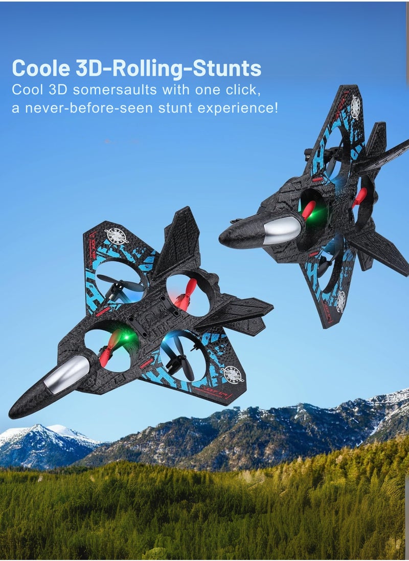 RC Jet Fighter Toy Drone L0712 – Remote Control Airplane Toy with LED Lights & USB Charging | High-Speed RC Plane Toy for Kids & Adults | Easy to Fly, Durable, and Fun for All Ages  - Image 5
