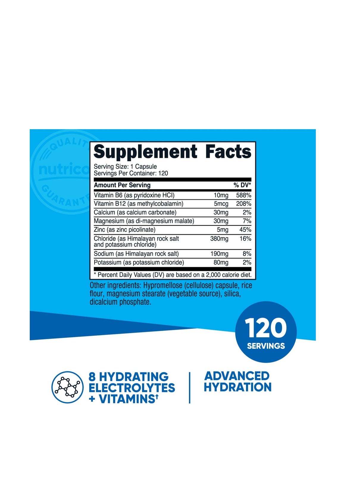 Electrolyte Complex Advanced Hydration 120 Capsules