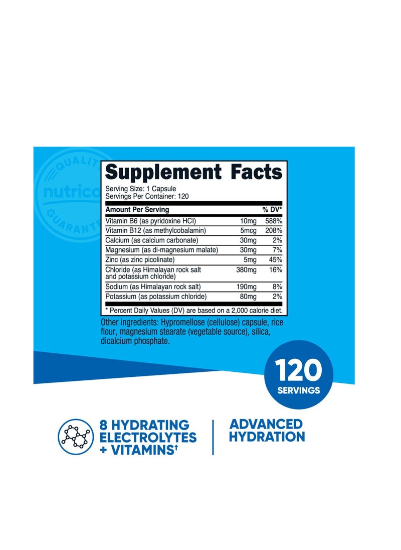 Electrolyte Complex Advanced Hydration 120 Capsules