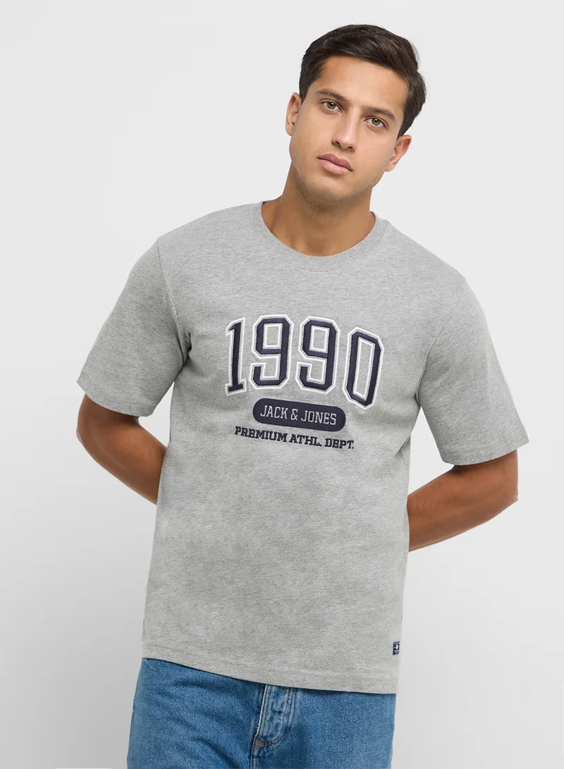 JACK & JONES Jprbludouglas Logo Print  Crew Neck T-Shirt