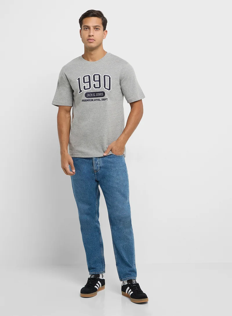JACK & JONES Jprbludouglas Logo Print  Crew Neck T-Shirt