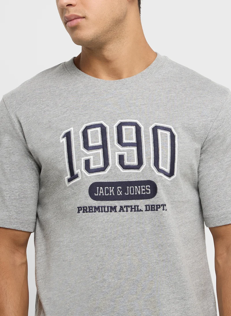 JACK & JONES Jprbludouglas Logo Print  Crew Neck T-Shirt