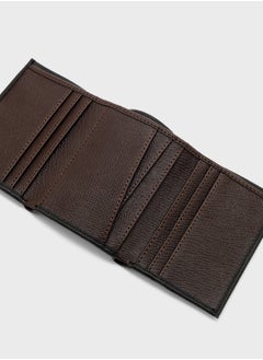 Robert Wood Safiano Texture Two Tone Tri-Fold Wallet  - Image 4