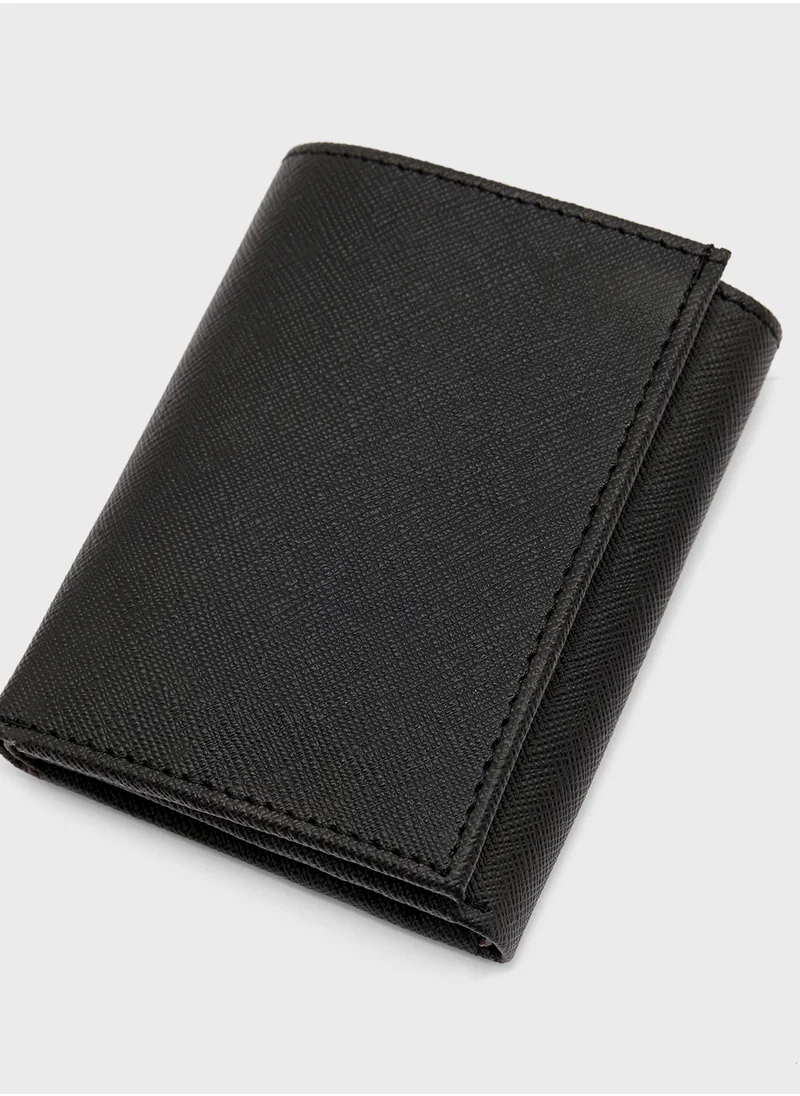 روبرت وود Safiano Texture Two Tone Tri-Fold Wallet