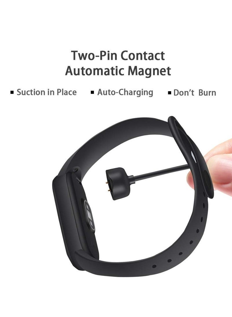 HL-Tech USB Cable Compatible with Xiaomi Mi Band 5/6/7,Smartwatch Replacement USB Charger Adapter Charge Cord Charging Dock for Mi Band 5/6/7-1M - Image 2