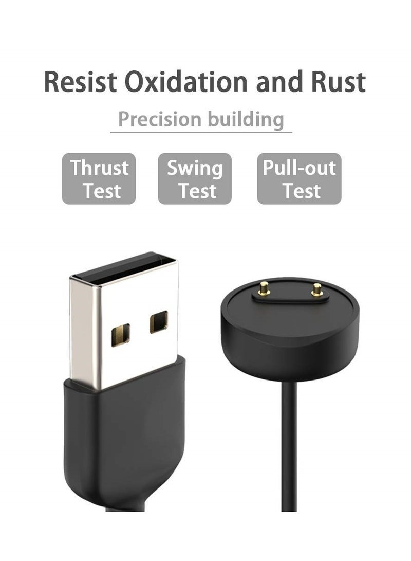 HL-Tech USB Cable Compatible with Xiaomi Mi Band 5/6/7,Smartwatch Replacement USB Charger Adapter Charge Cord Charging Dock for Mi Band 5/6/7-1M - Image 3