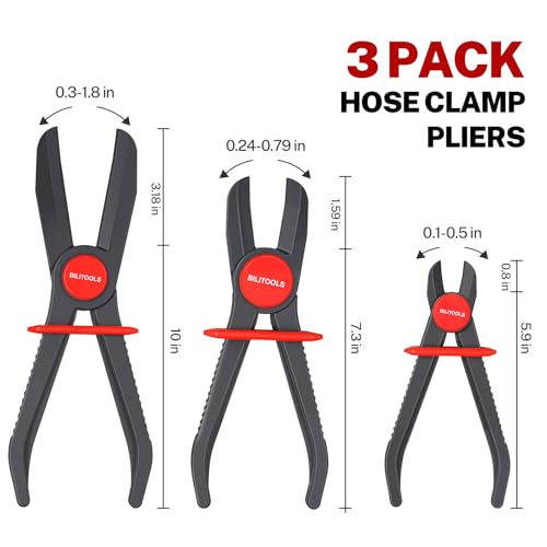 BILITOOLS Hose Pinch Off Pliers Clamp Pliers Plastic Straight for Flexible Fuel Line Radiator Coolant Brake Line Hoses Clamp etc - Image 3
