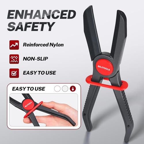 BILITOOLS Hose Pinch Off Pliers Clamp Pliers Plastic Straight for Flexible Fuel Line Radiator Coolant Brake Line Hoses Clamp etc - Image 5