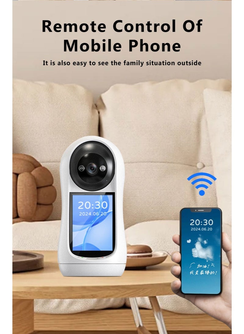 WALALLA Voice Call Cameras Baby Monitor WiFi Home Monitor for with 355° Panoramic View, 2.8” Screen,Dual Storage, Bidirectional Voice, Intelligent Full Color Night Vision, Indoor Use - Image 4