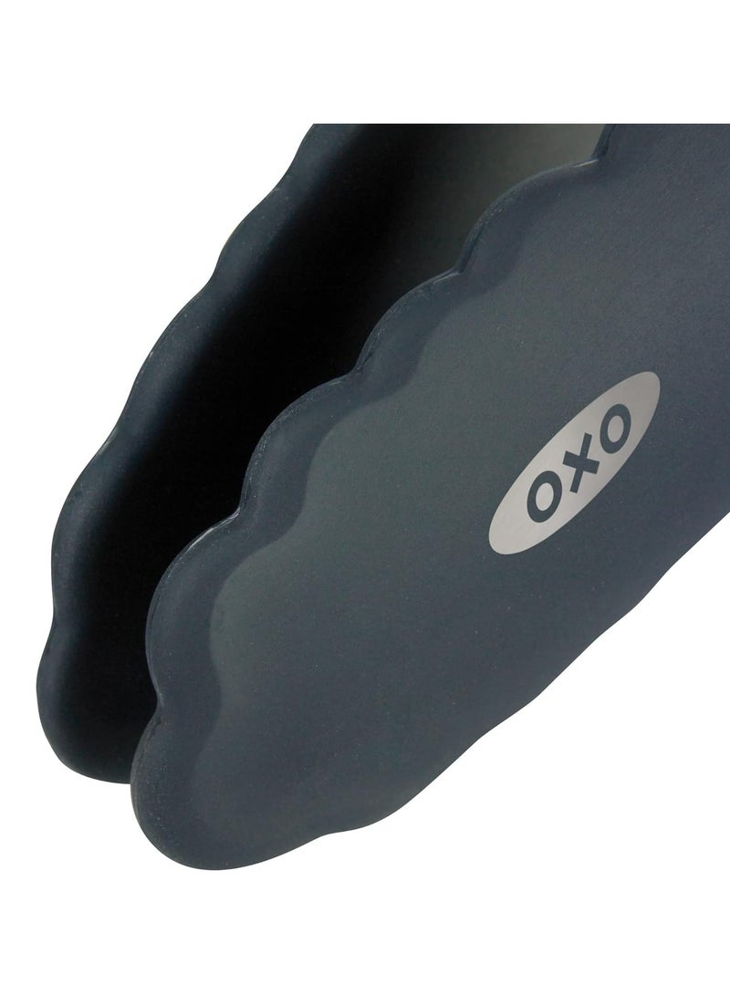 OXO Good Grips 9 Inch Tongs With Silicone Heads Black - Image 2