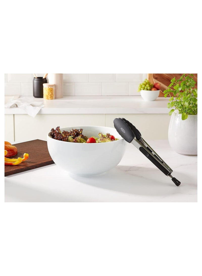 OXO Good Grips 9 Inch Tongs With Silicone Heads Black - Image 4