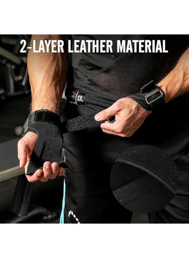 TRASSLE Wrist Straps for Weightlifting for Maximum Grip Support - Lifting Deadlift Strap & Weight Lifting Grips Gloves for Working Out Pull Up Deadlifting & Shrugs - Image 2