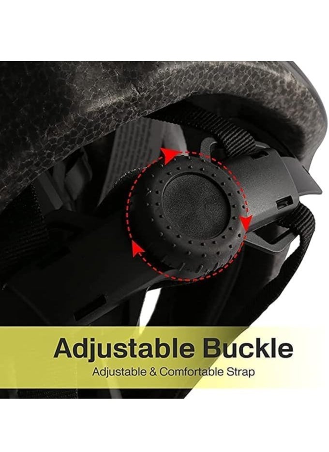 DUNISO Adult bicycle helmet with detachable magnetic goggles, road and mountain riding protective helmet, adjustable size,unisex，yellow  - Image 5