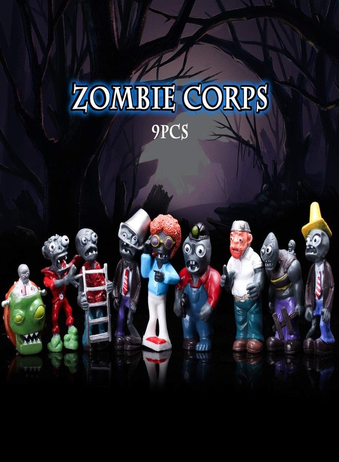 Maikerry 16Pcs Plants vs Zombies Figures PVZ Figurines Cupcake Figures Decorative Toys - Image 2