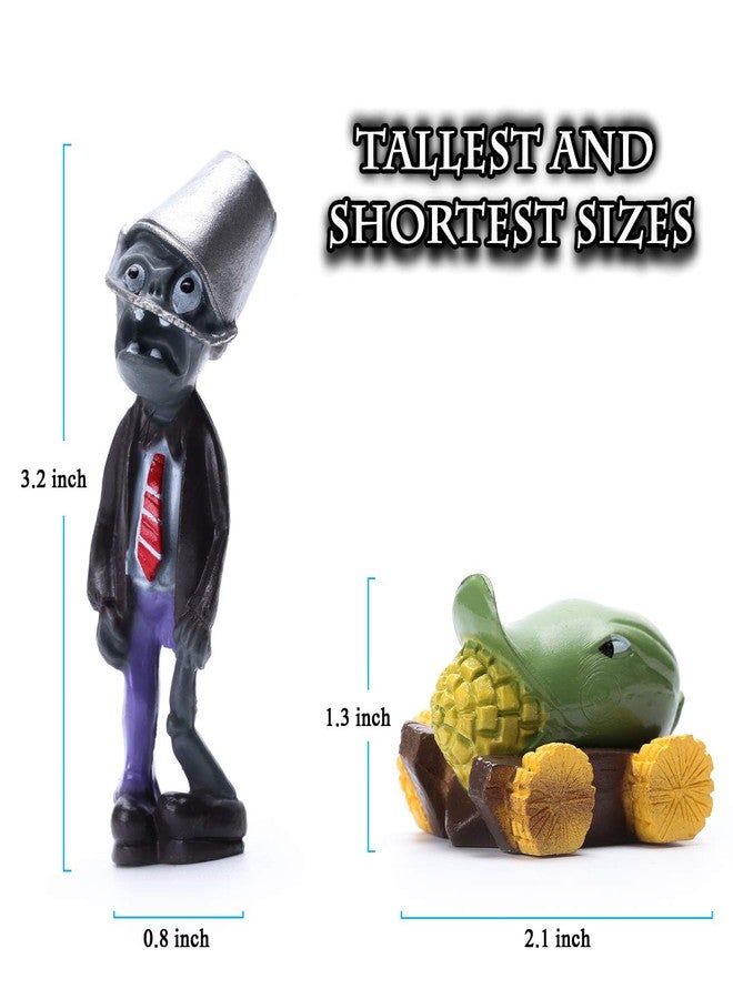 Maikerry 16Pcs Plants vs Zombies Figures PVZ Figurines Cupcake Figures Decorative Toys - Image 4