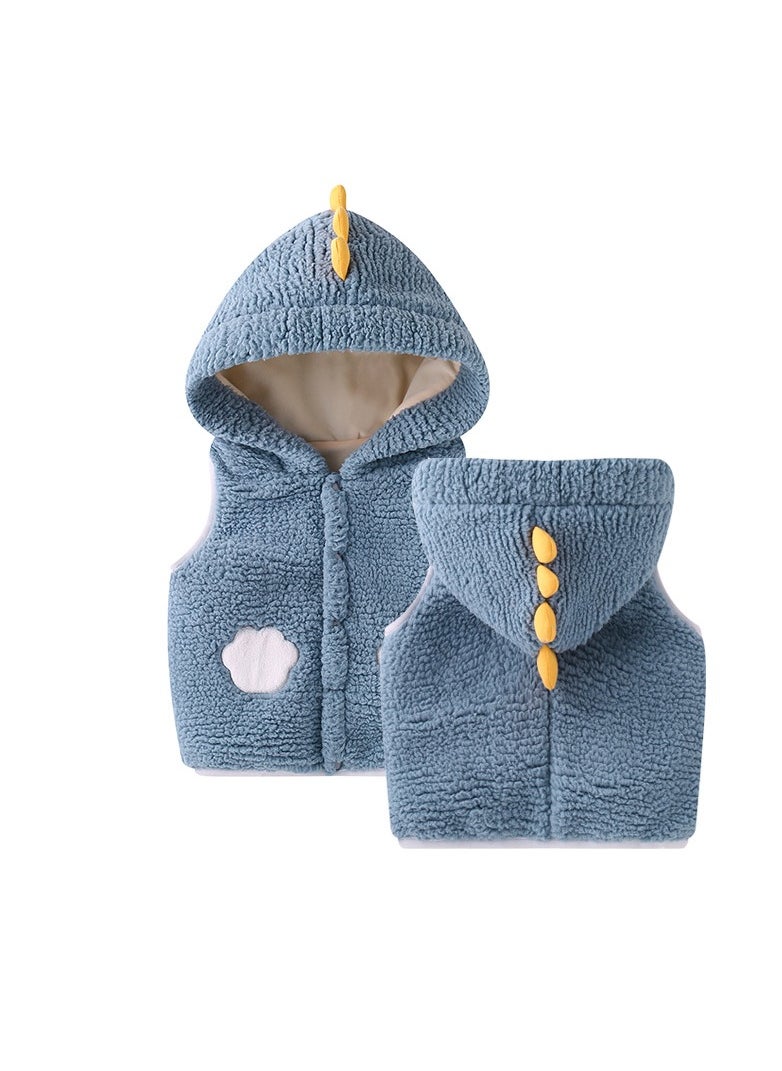 Loquat Autumn And Winter Imitation Lamb Plush Vest For Children's Vest 