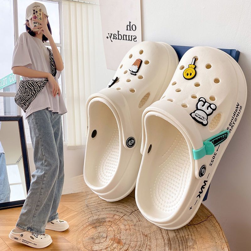 Eva Hole Shoes Women'S Milk Tea Bear Sandals Men'S Fashionable All-Match Lightweight Comfortable Waterproof Non-Slip Deodorant Lovers - Image 5