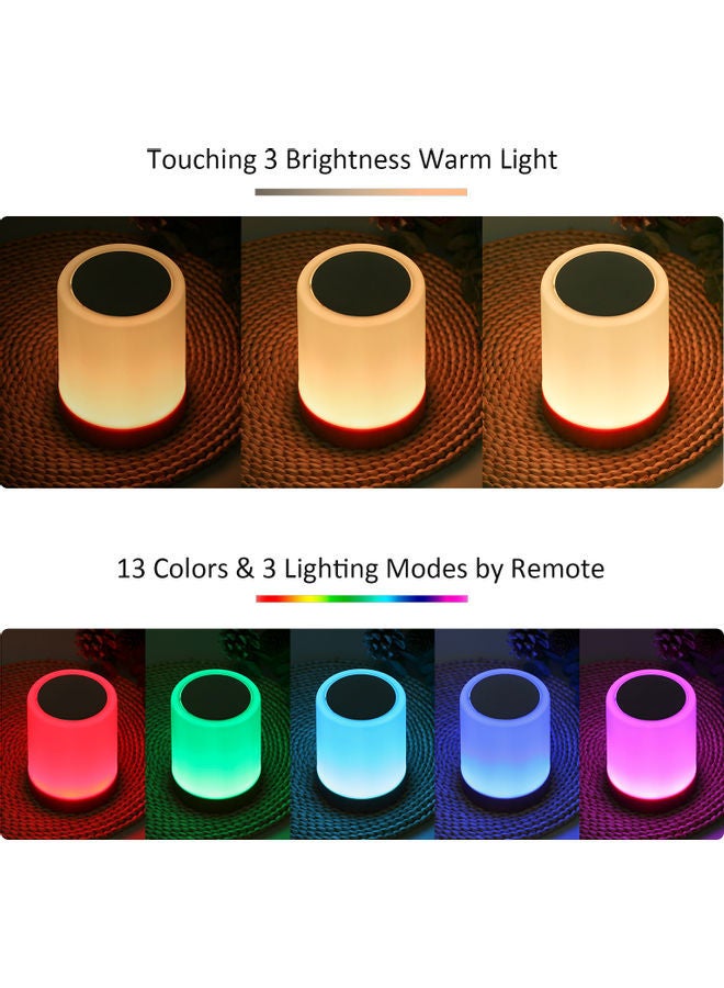 NIBEMINENT Touch Control Bedside Light With Remote Multicolour - Image 2