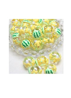 Taiahiro 18mmNew heavy oil hand-painted beaded beads, diy beaded jewelry accessories, DIY mobile phone chains, car hanging bag chains, hair rope beaded accessories(1piece/bag)  - Image 1