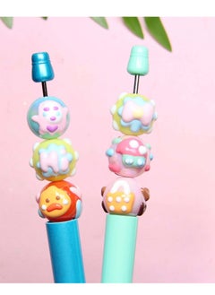 Taiahiro 18mmNew heavy oil hand-painted beaded beads, diy beaded jewelry accessories, DIY mobile phone chains, car hanging bag chains, hair rope beaded accessories(1piece/bag)  - Image 2