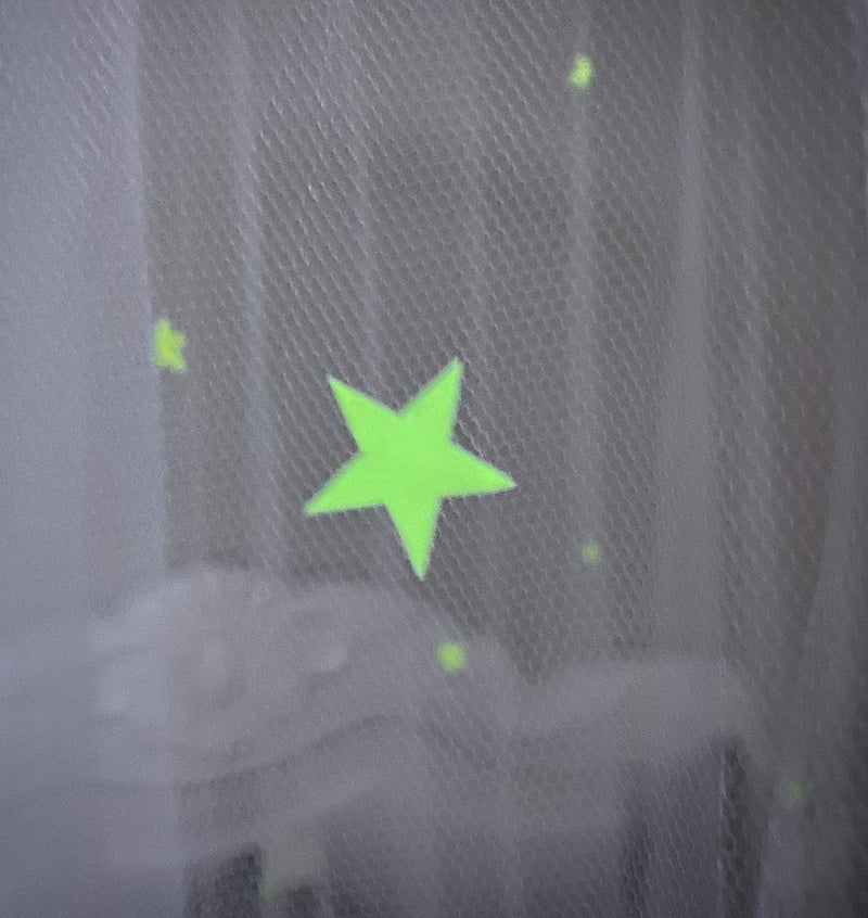 BCBYou Mosquito Net Canopy with Glow in Dark Stars for Baby, Kids, and Adults - Cover The Crib, Kids Bed, Full Size Bed (White) - Image 5