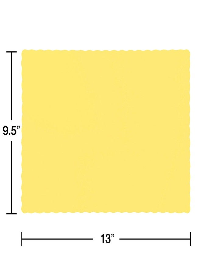 Creative Converting 50 Count Touch of Color Paper Placemats, Mimosa - Image 2