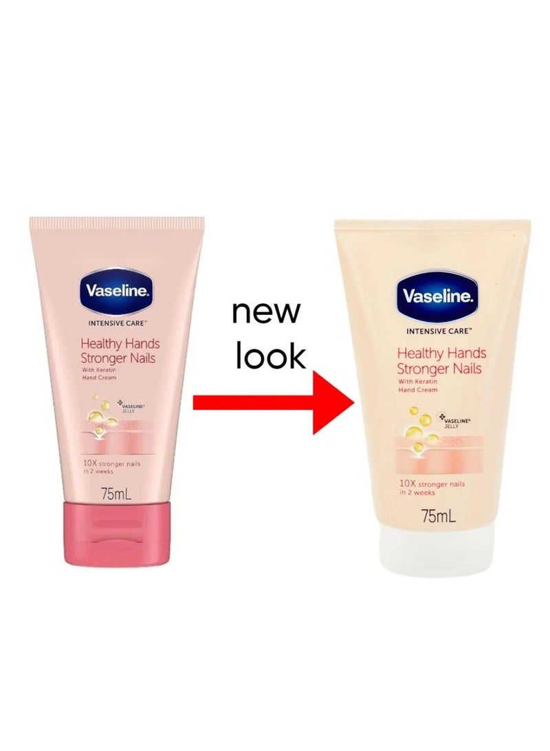Vaseline - Healthy Hands Stronger Nails Hand Cream, 75ml