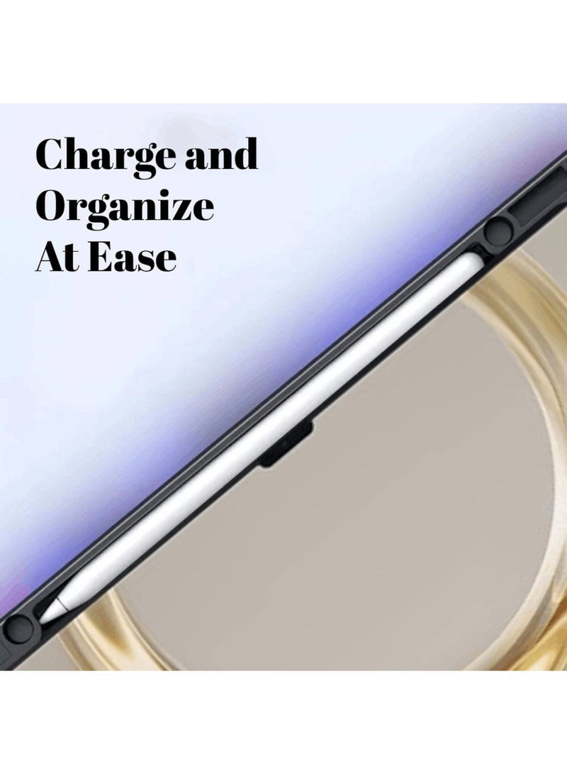 Aookay Stand Case Compatible with Huawei MatePad Pro 13.2 Inch (2025/2023) Cover, Multi-Angle Stand Hard PC Case, Auto Sleep/Wake with Pen Holder Protective Cover (Black)  - Image 4
