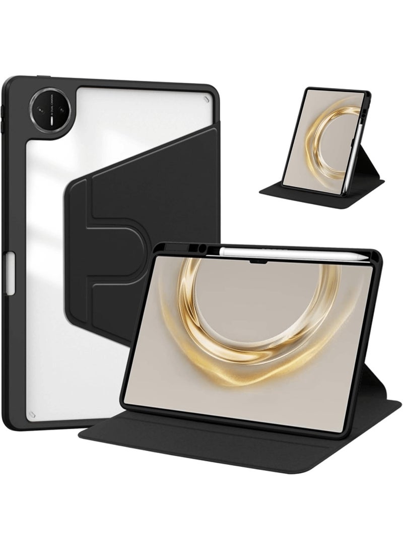 Aookay Stand Case Compatible with Huawei MatePad Pro 13.2 Inch (2025/2023) Cover, Multi-Angle Stand Hard PC Case, Auto Sleep/Wake with Pen Holder Protective Cover (Black)  - Image 1