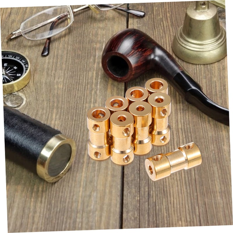 3 Pcs Brass Motor Shaft Coupling Connectors Extension Rigid For Model Car Boat - Image 4