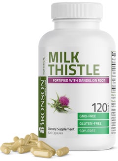 Bronson Mariano Thistle Supplement 1000Mg Of Silimarina And Dandelion Root 120 Capsules  - Image 4