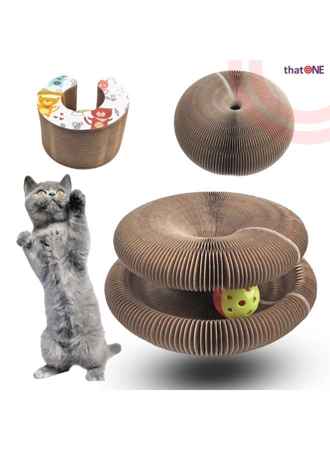 That One Premium Interactive Cat Play Ring – Expandable Honeycomb Enrichment Toy with Rolling Ball - Image 1