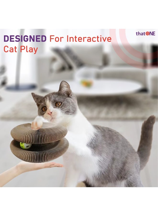 That One Premium Interactive Cat Play Ring – Expandable Honeycomb Enrichment Toy with Rolling Ball - Image 5