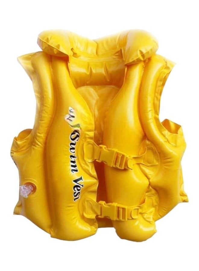 Swim Fun Inflatable Swim Vest Life 60cm Jacket With Safety Fasteners For Kids 6 Years And Above - Image 1