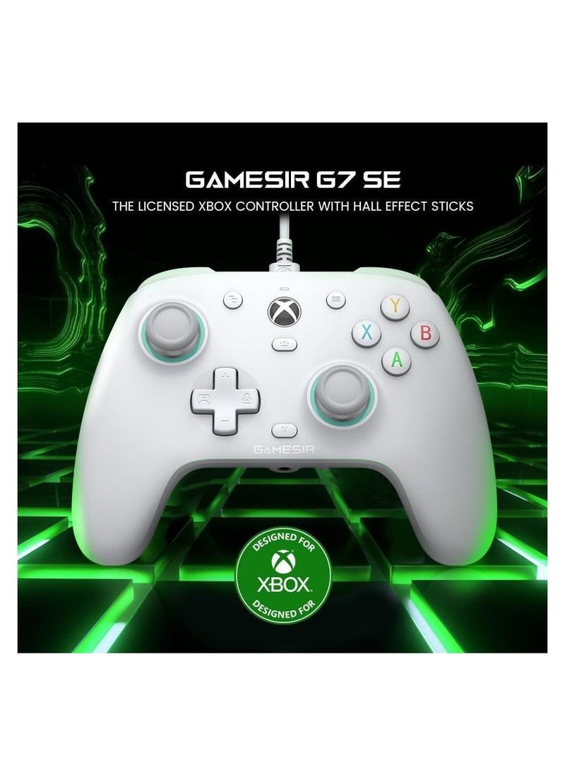 ماركة غير محددة - وحدة تحكم سلكية GameSir G7 SE لأجهزة Xbox Series X، وXbox Series S، وXbox One، وWindows 10/11، ولوحة ألعاب التوصيل والتشغيل مع عصا التحكم بتأثير Hall/مشغل Hall، ومقبس صوت 3.5 مم - Image 1