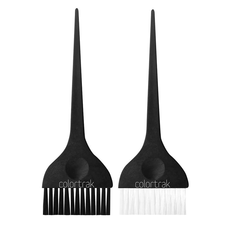 Colortrak Extra Wide Hair Color Brushes 3 inch Bristle Width Cuts Application time Firm Bristles 1 Extra Wide Brush with UltraSoft Feather Bristles Sustainable Wheat Fiber Handles
