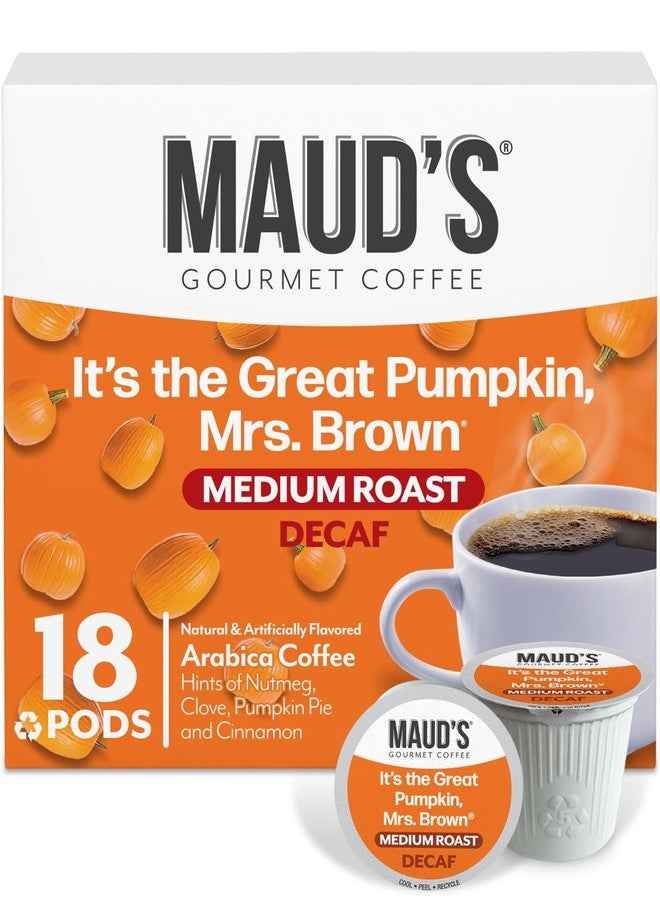 Maud's Decaf Pumpkin Spice Flavored Coffee Pods, 18 ct, Medium Roast Flavored Coffee in Single Serve Pods - 100% Arabica Beans, Compatible with Keurig K Cups Maker - Image 2