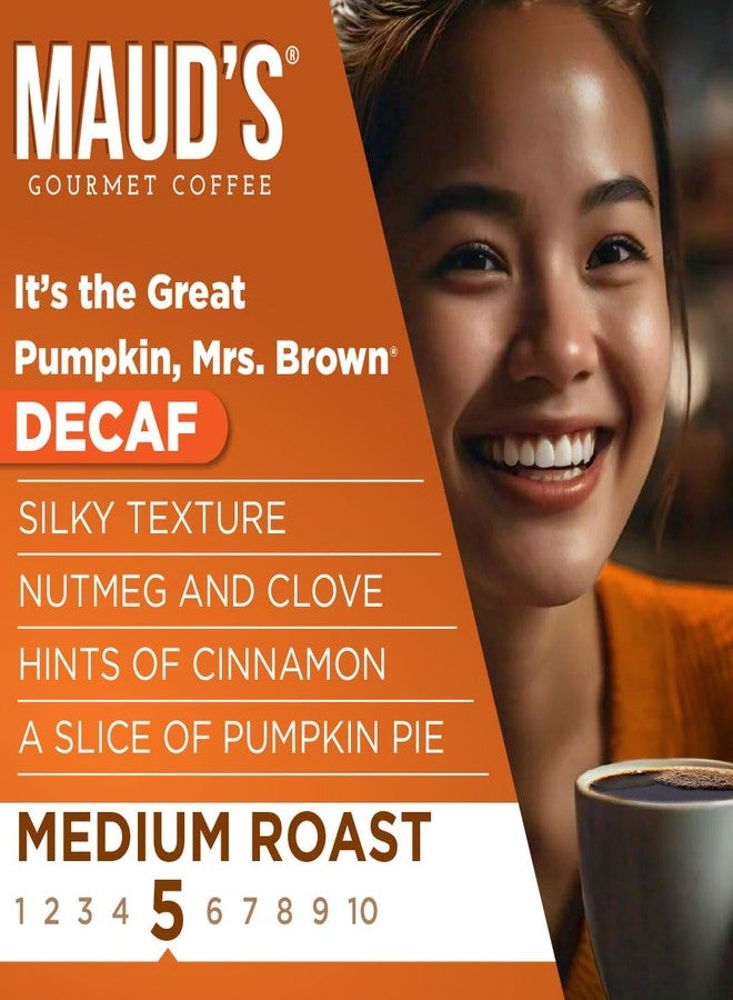 Maud's Decaf Pumpkin Spice Flavored Coffee Pods, 18 ct, Medium Roast Flavored Coffee in Single Serve Pods - 100% Arabica Beans, Compatible with Keurig K Cups Maker - Image 4