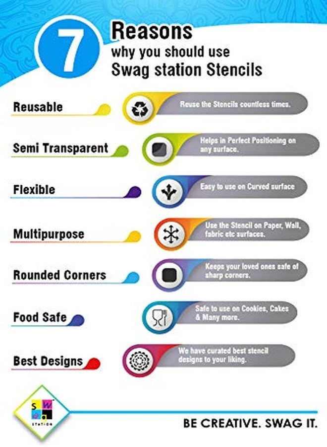 SWAGSTATION استنسل قبلي من SWAGSTATION - استنسل فنون شعبية | رقصة قبلية - 6x6 بوصة للفنون والحرف اليدوية، الوسائط المتعددة، ألبومات الصور، صناعة البطاقات، دفتر الرسم، سجل القصاصات، فن الديكوباج والرسم | قطعتان - Image 5