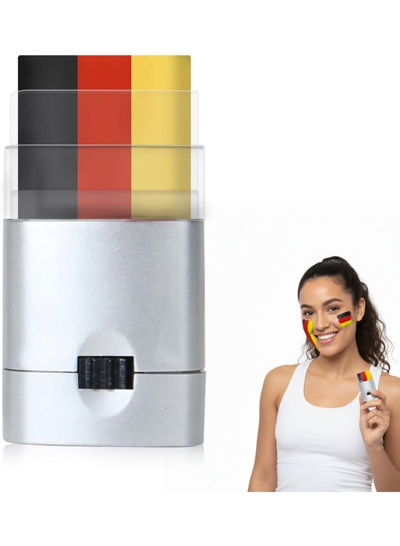 Germany Face Paint Sticks  Black, Yellow & Red Flag Makeup for Sports Fans, Kids & Parties | Easy Apply Football Face Paint âš½ðŸ‡©ðŸ‡ª - Image 1