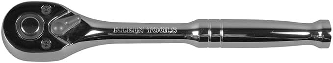 Klein Tools 65720 7-Inch Ratchet with 3/8-Inch Drive - Durable Chrome-Plated Finish - Image 3