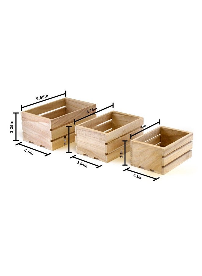 Multicraft Imports Ports Ws920 Wood Craft Crate Caddy Set (3 / Pack) - Image 3