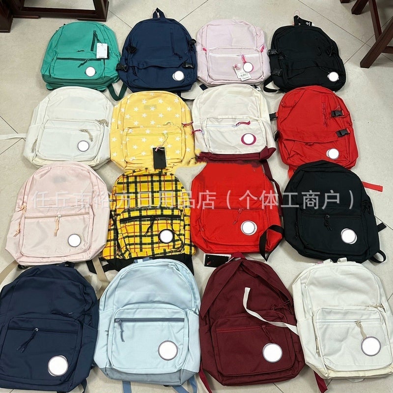 Converse–style Backpack, Large-capacity School Bag For Junior And Senior High School Students And College Students, Fashionable Unisex Laptop Backpack, Trendy - Image 1