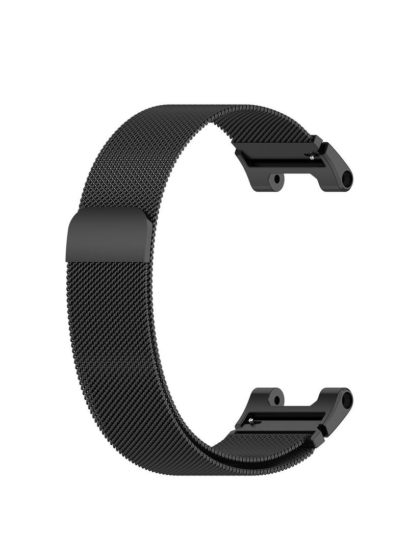 Generic - Amazfit T-Rex Metal Mesh Wristband Watchband Stainless Steel Milanese Bands Quick Release Adjustable Clasp Strap - Image 1
