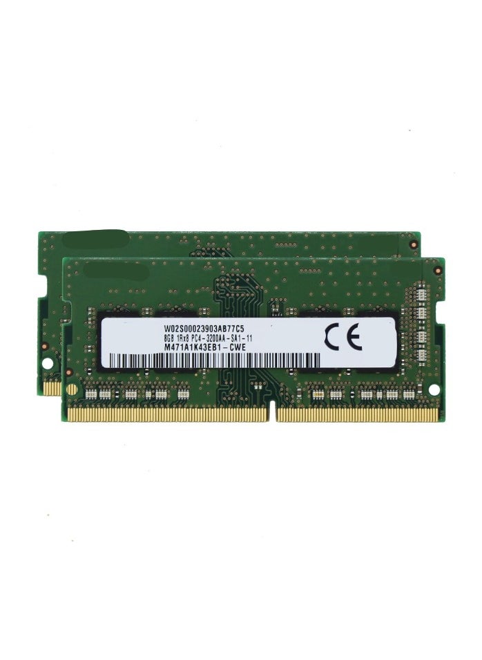 ماركة غير محددة ذاكرة لابتوب DDR4 بسعة 16 جيجا (2×8) – 3200 ميجاهرتز – SO-DIMM – M471A1K43EB1-CWE 